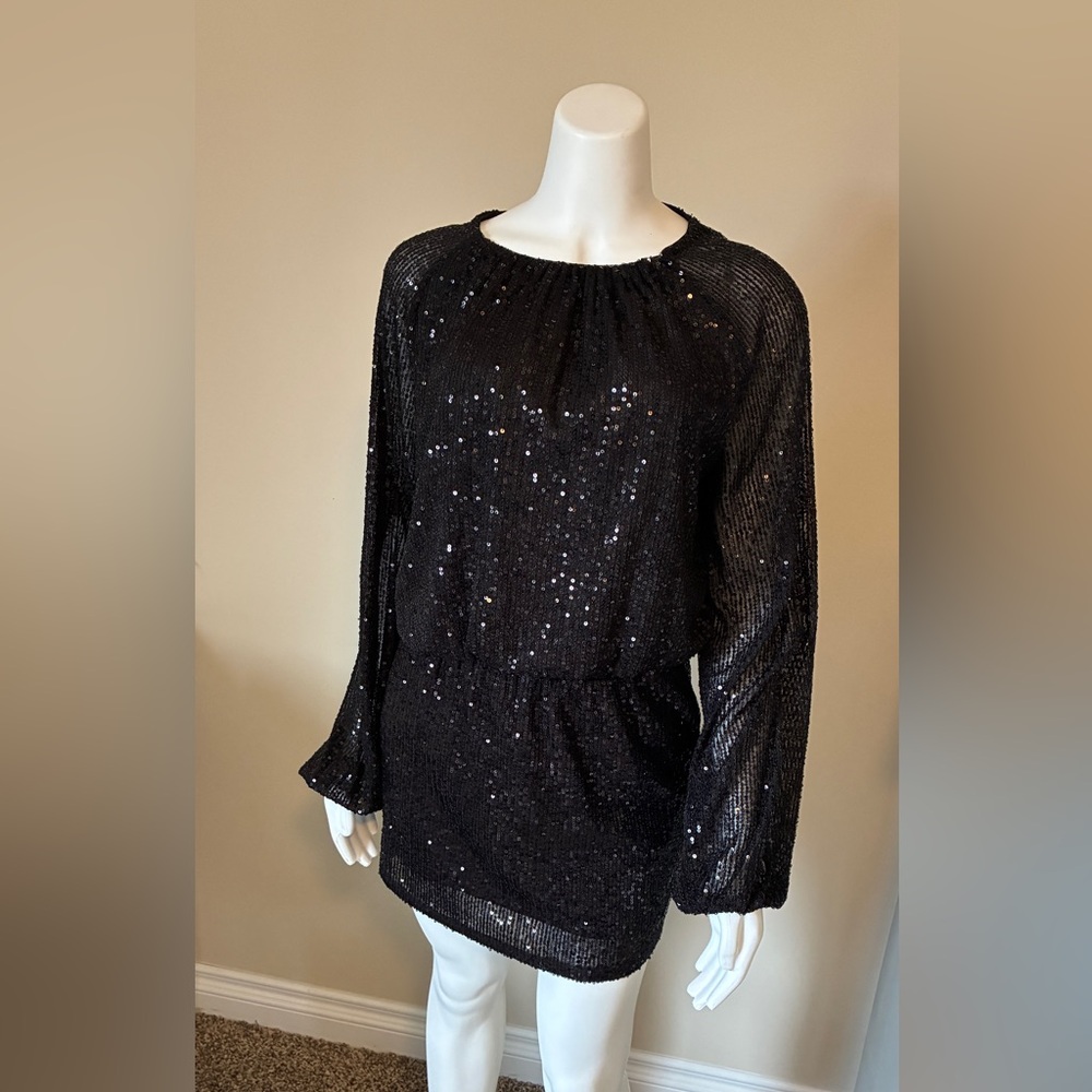 Sincerely Jules Black Sequin Dress 2 Piece Black Skirt Set Cocktail Dress